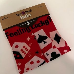 Toe of a Kind gift socks-casino themed.